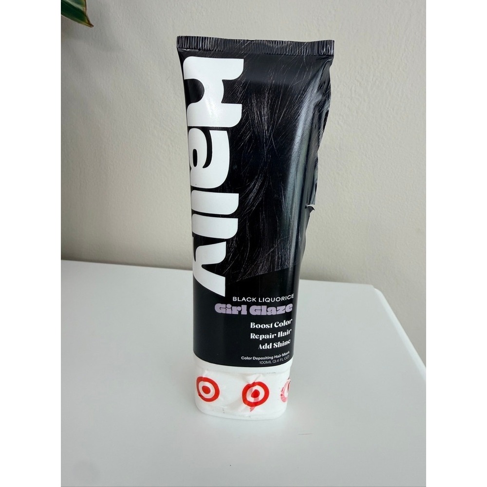 Hally Girl Glaze Hair Mask Unisex 3.4oz Black Liquorice Color Deposit Shine NWT